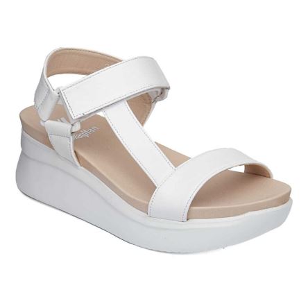 Sandalias Cuña Callaghan 29908 Llana Mujer Blancas | ECVLTZU