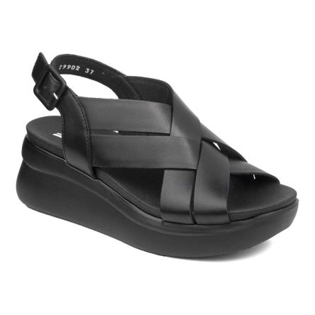 Sandalias de Plataforma Callaghan 29902 Llana Mujer Negras | ECUCQLG