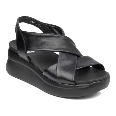 Sandalias de Plataforma Callaghan 29904 Llana Mujer Negras | ECYKXSD