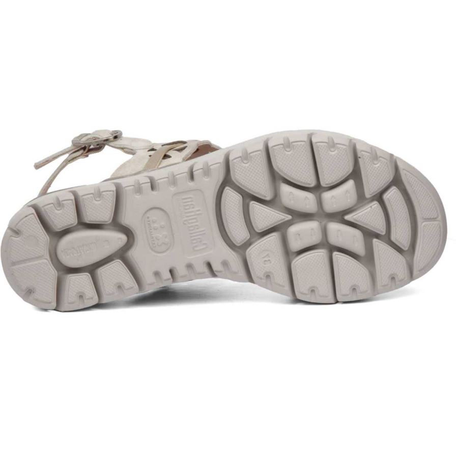 Sandalias Cuña Callaghan 26517 Uwanja Mujer Beige | ECIWFRY