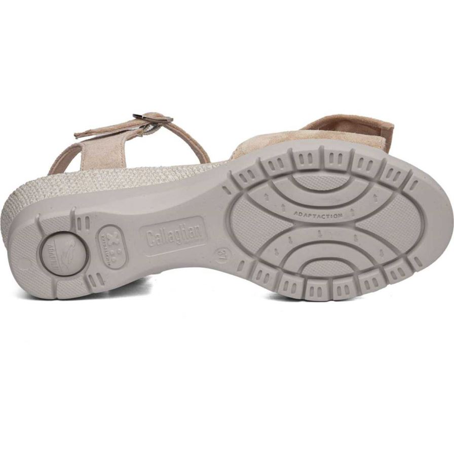 Sandalias Cuña Callaghan 29115 Esperanza Mujer Beige | ECKXIMZ