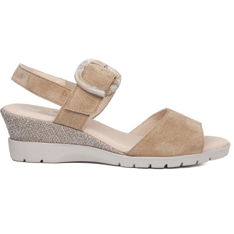 Sandalias Cuña Callaghan 29116 Esperanza Mujer Beige | ECGVZQP