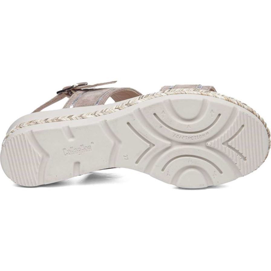 Sandalias Cuña Callaghan 29805 Mara Mujer Beige | ECEHGVF