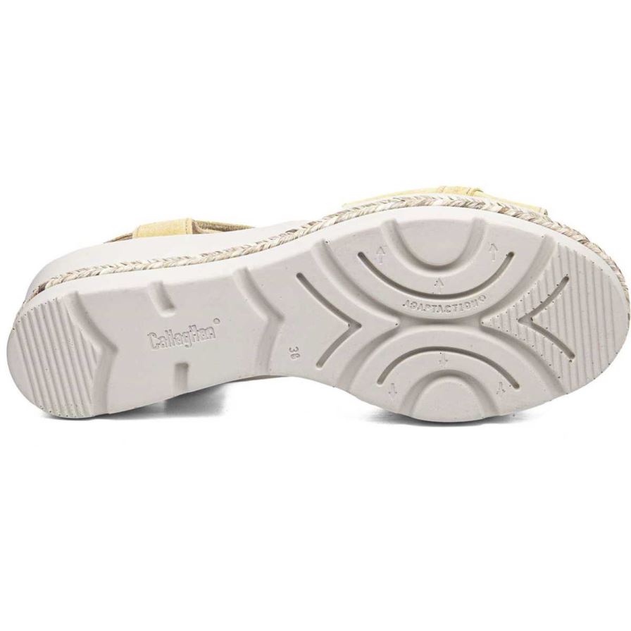 Sandalias Cuña Callaghan 29807 Mara Mujer Amarillo | ECBQURV