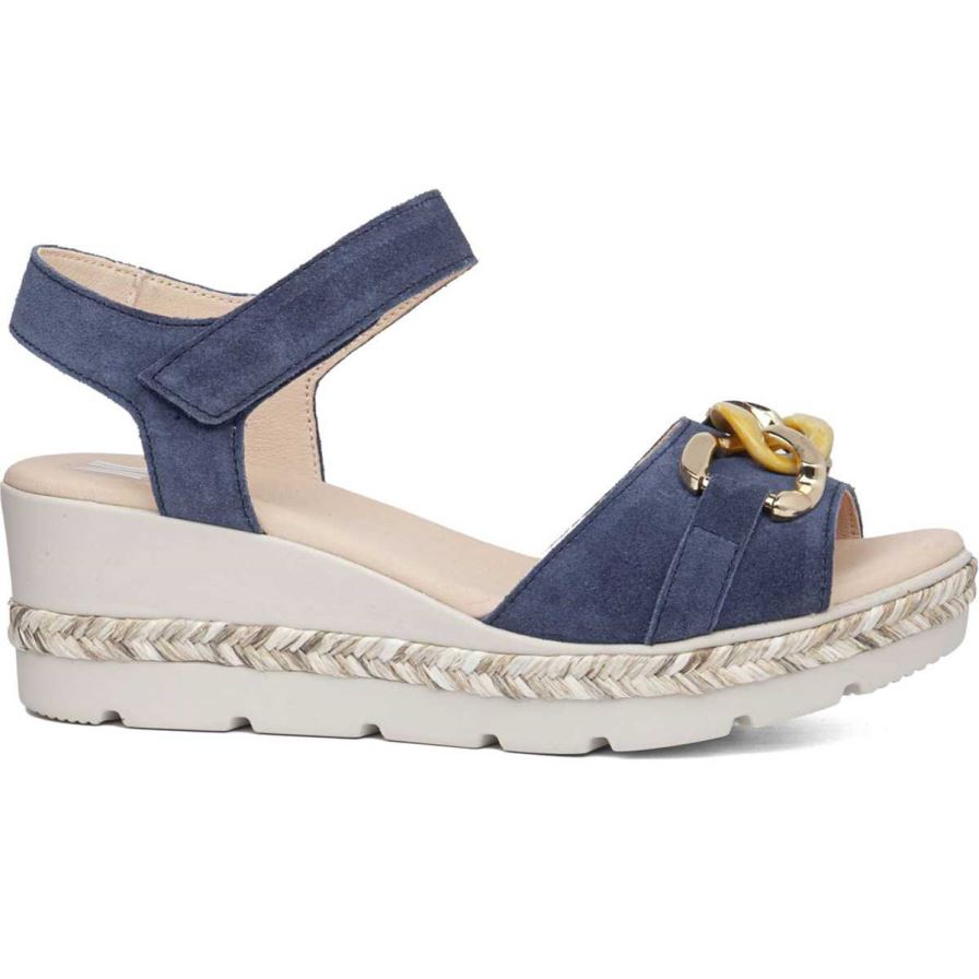 Sandalias Cuña Callaghan 29807 Mara Mujer Azul Marino | ECRPNOZ