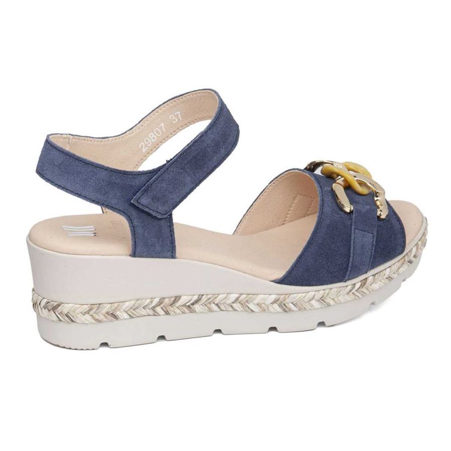 Sandalias Cuña Callaghan 29807 Mara Mujer Azul Marino | ECRPNOZ