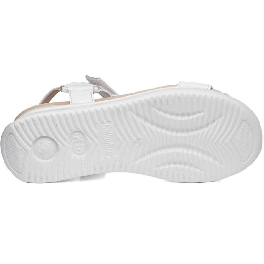 Sandalias Cuña Callaghan 29908 Llana Mujer Blancas | ECVLTZU