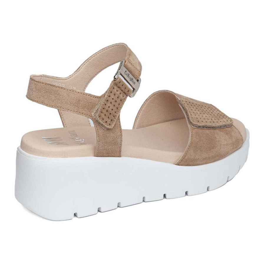 Sandalias Cuña Callaghan 32002 Bera Mujer Marrones | ECKBNZY