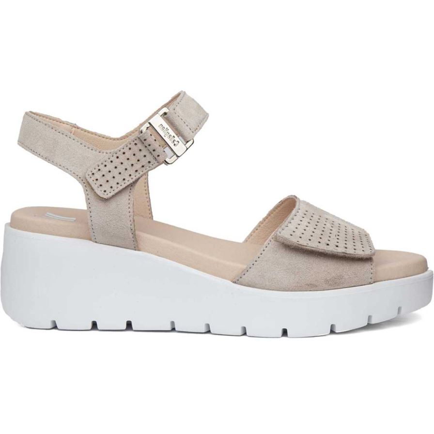 Sandalias Cuña Callaghan 32002 Bera Mujer Beige | ECQDJFM