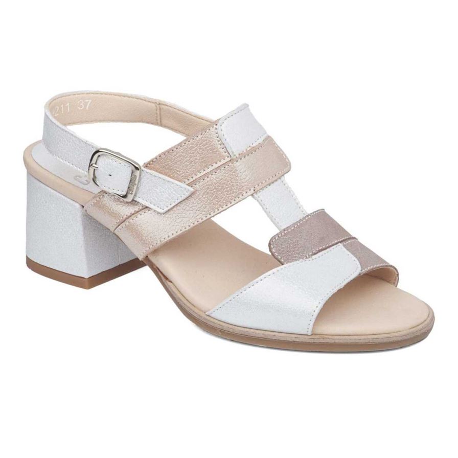 Sandalias Tacones Callaghan 29211 Kibow Mujer Blancas | ECHZQTD