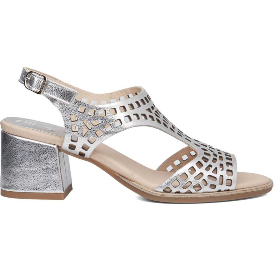 Sandalias Tacones Callaghan 29213 Kibow Mujer Plateadas | ECFDHPU