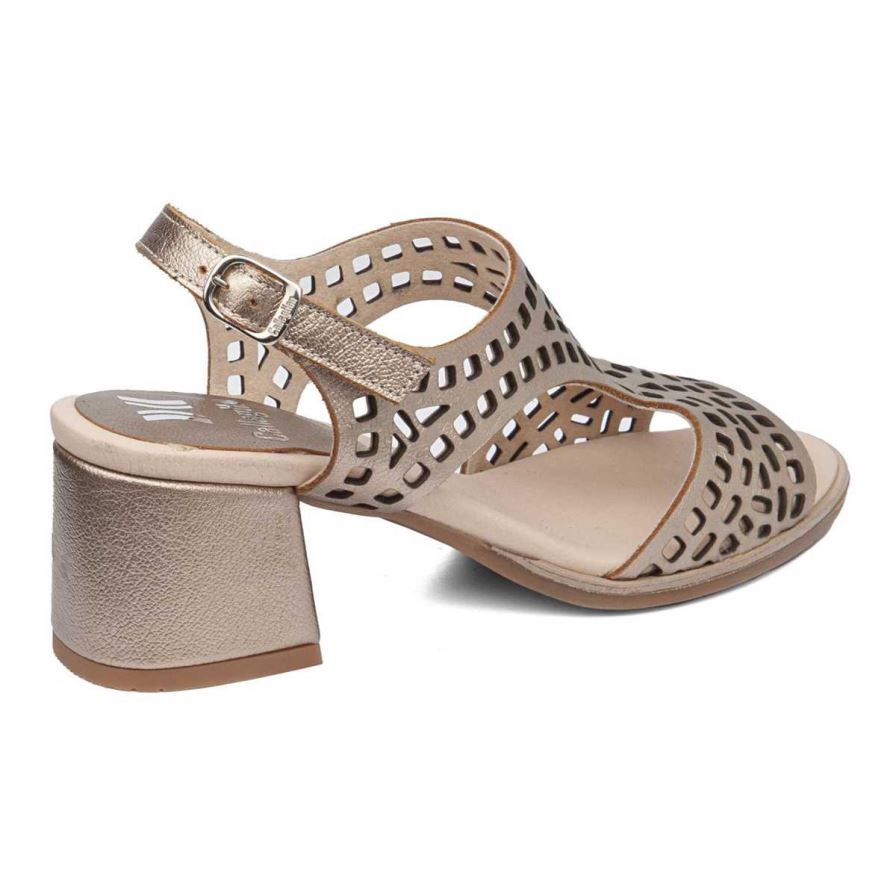 Sandalias Tacones Callaghan 29213 Kibow Mujer Doradas | ECORNSU