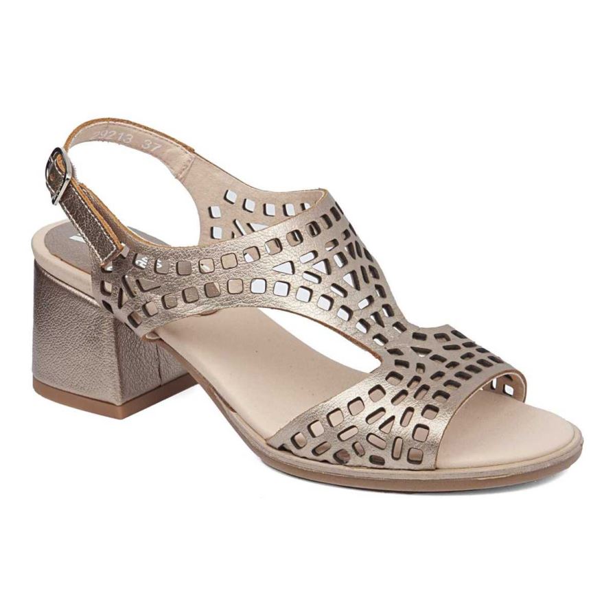 Sandalias Tacones Callaghan 29213 Kibow Mujer Doradas | ECORNSU