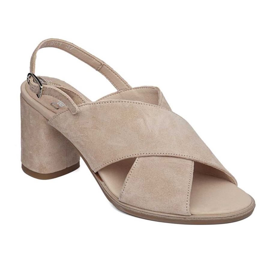 Sandalias Tacones Callaghan 31901 Kanji Mujer Beige | ECNOTEV