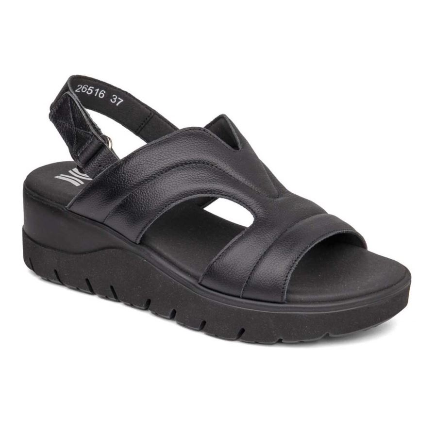 Sandalias de Plataforma Callaghan 26516 Uwanja Mujer Negras | ECVUDHI