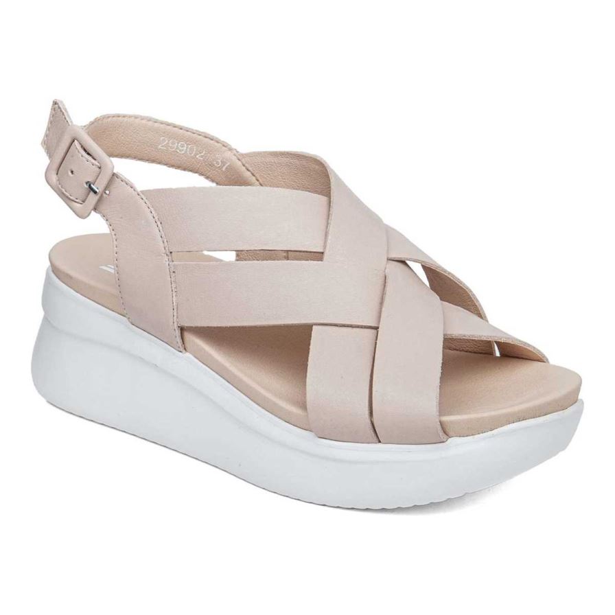 Sandalias de Plataforma Callaghan 29902 Llana Mujer Rosas | ECCWVUT