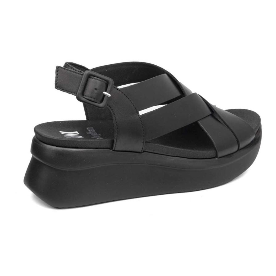 Sandalias de Plataforma Callaghan 29902 Llana Mujer Negras | ECUCQLG