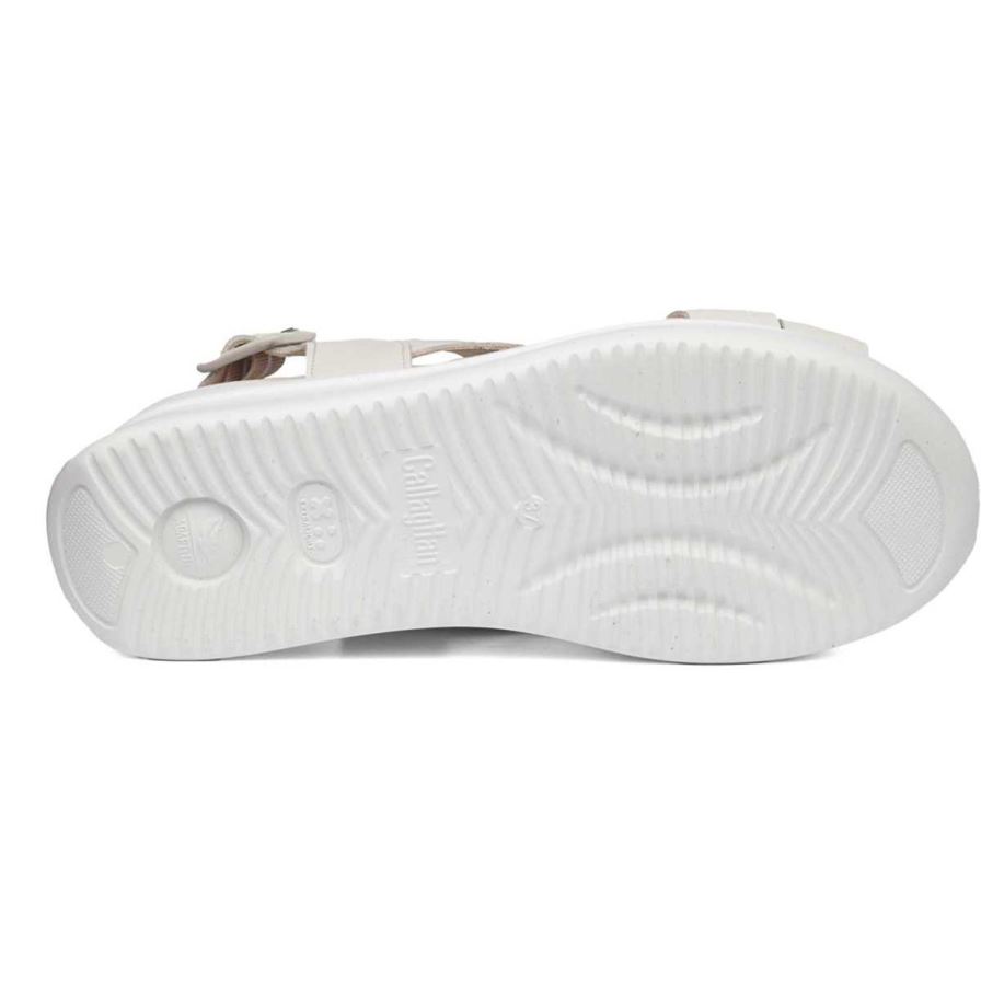 Sandalias de Plataforma Callaghan 29902 Llana Mujer Blancas | ECUPONF