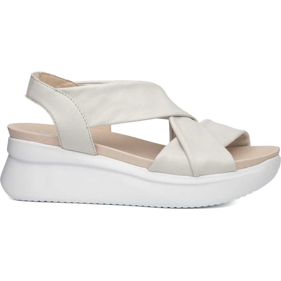 Sandalias de Plataforma Callaghan 29904 Llana Mujer Blancas | ECQPGLB