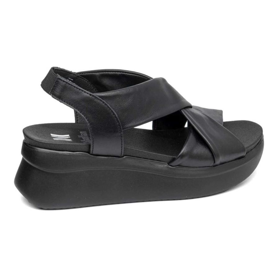 Sandalias de Plataforma Callaghan 29904 Llana Mujer Negras | ECYKXSD