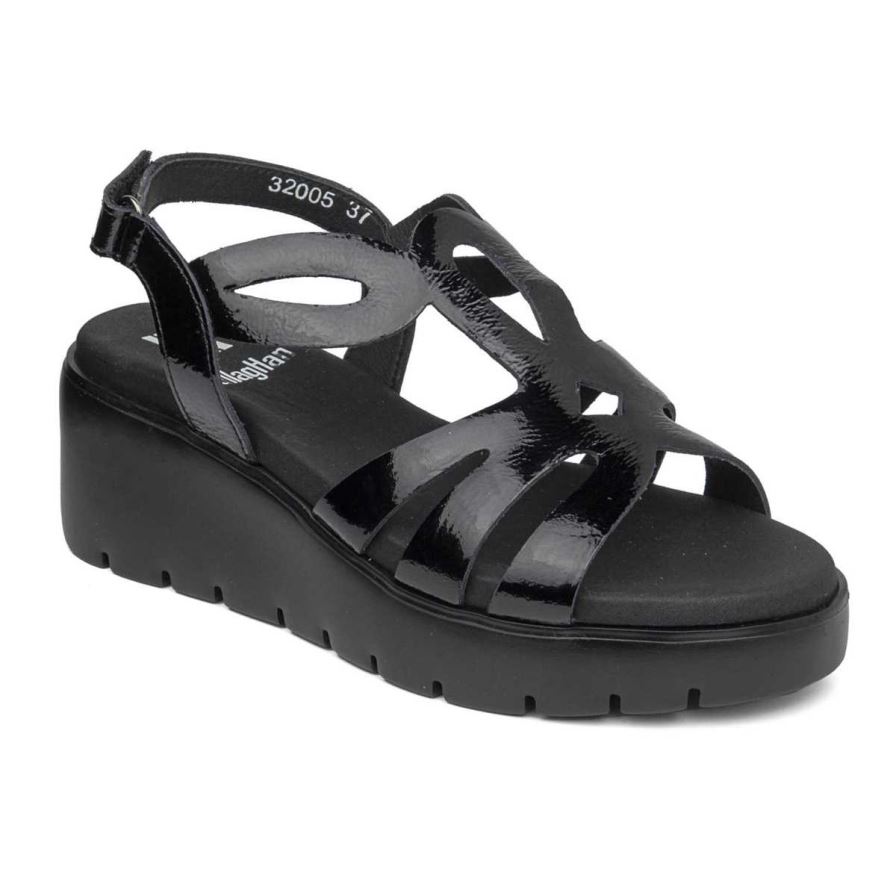 Sandalias de Plataforma Callaghan 32005 Bera Mujer Negras | ECTWBJF