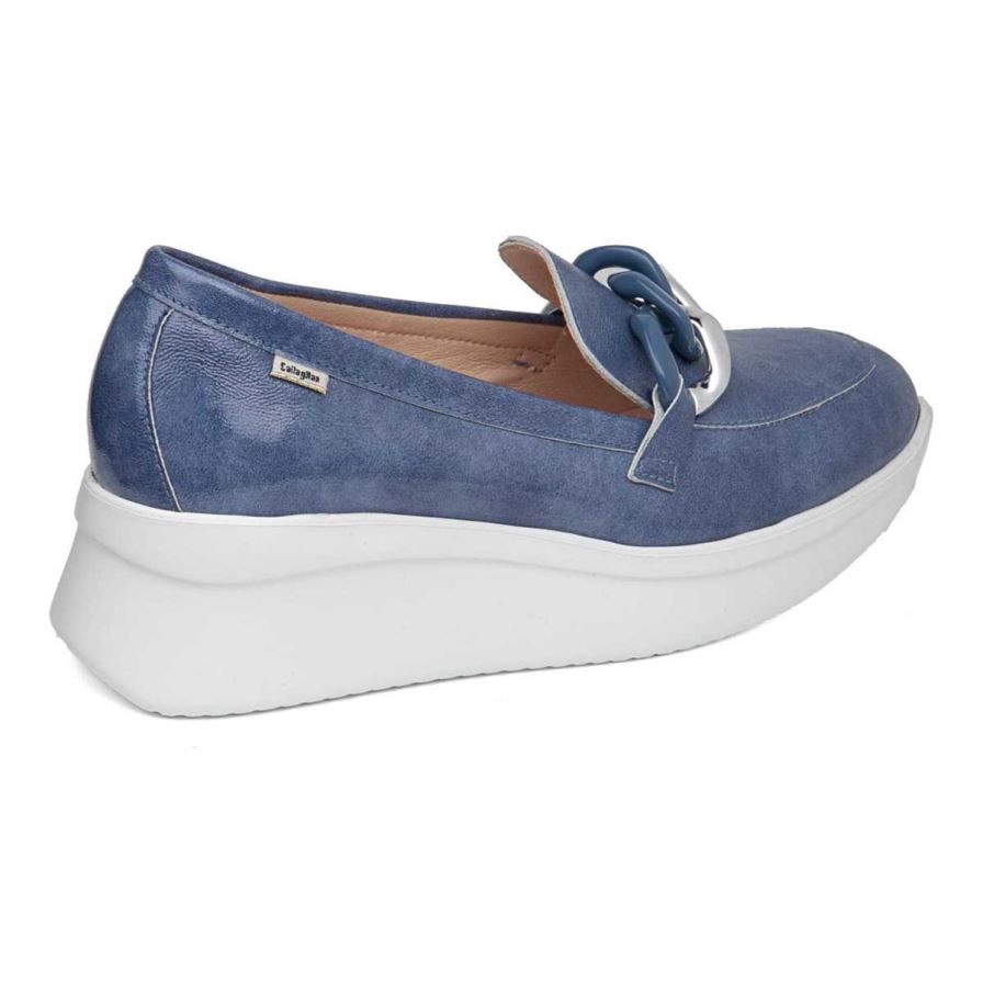 Zapatos Plataforma Callaghan 30019 Hanna Mujer Azul Marino | ECBPSWY