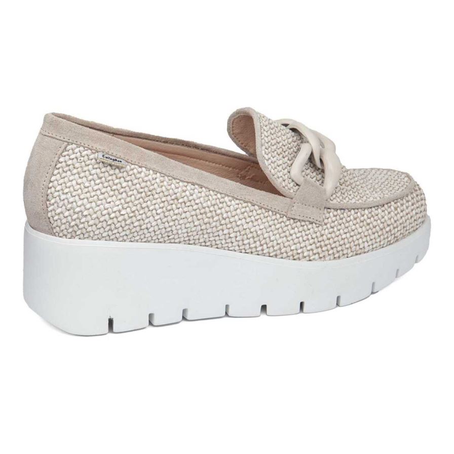 Zapatos Plataforma Callaghan 32100 Amal Mujer Beige | ECGVUWA