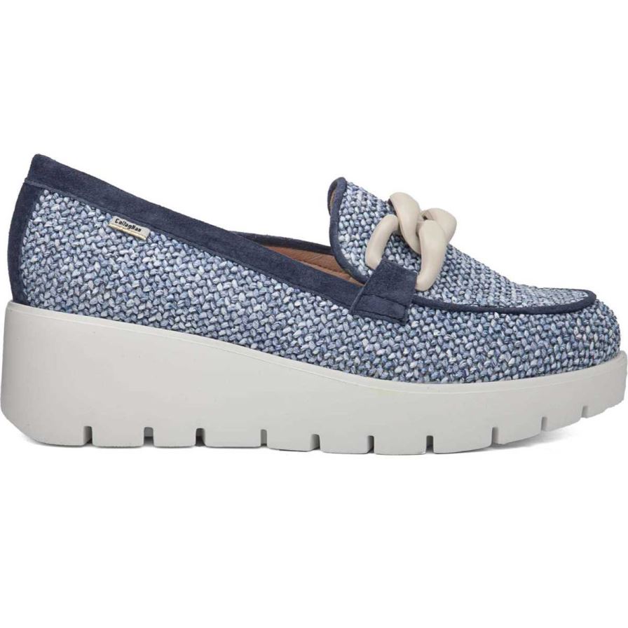 Zapatos Plataforma Callaghan 32100 Amal Mujer Azul Marino | ECYBECS