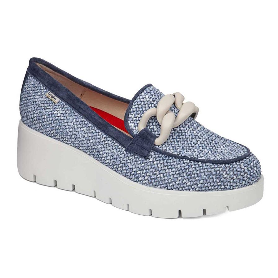 Zapatos Plataforma Callaghan 32100 Amal Mujer Azul Marino | ECYBECS