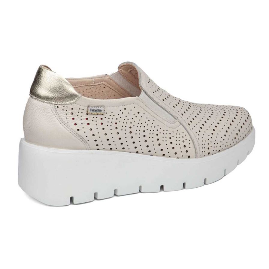 Zapatos Plataforma Callaghan 32103 Amal Mujer Blancas | ECGUVYS