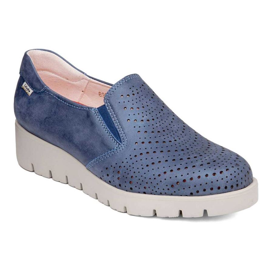 Zapatos Plataforma Callaghan 89892 Haman Mujer Azul Marino | ECKGSTZ