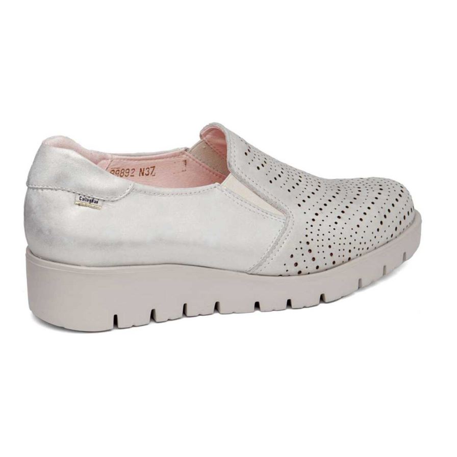 Zapatos Plataforma Callaghan 89892 Haman Mujer Plateadas | ECQKCGT