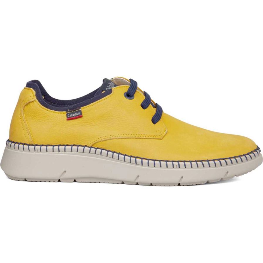 Zapatos con Cordones Callaghan 53500 Circular Hombre Amarillo | ECJVLPR