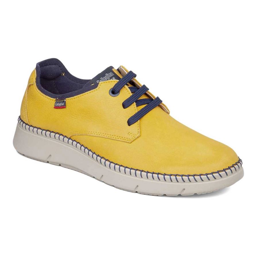 Zapatos con Cordones Callaghan 53500 Circular Hombre Amarillo | ECJVLPR