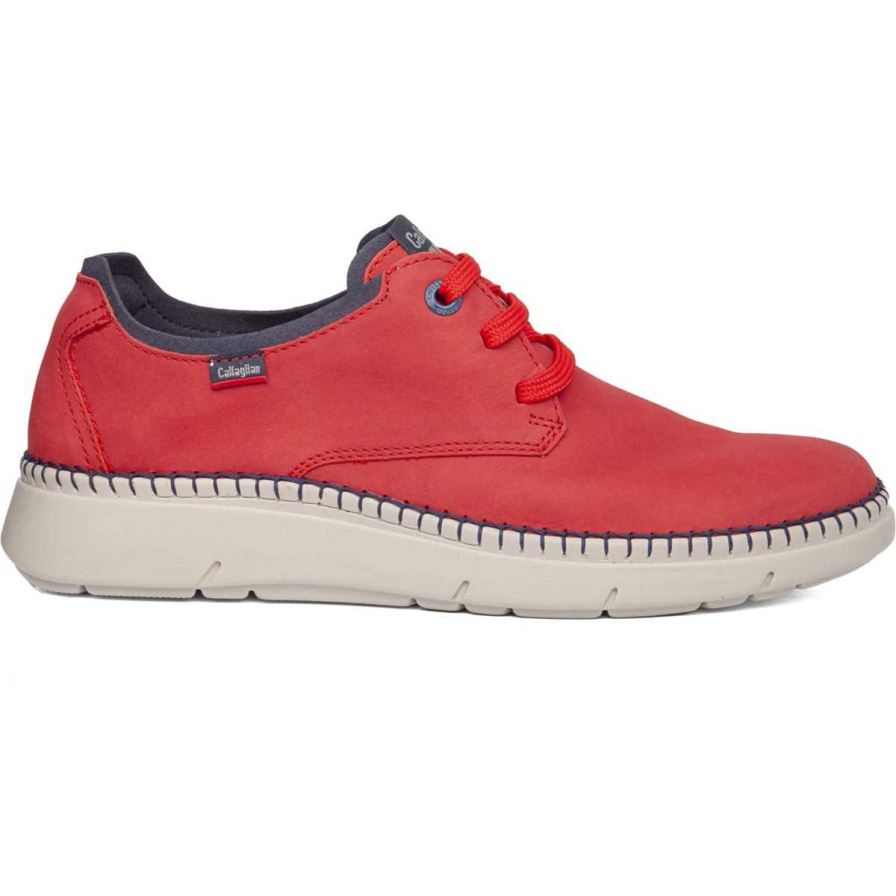 Zapatos con Cordones Callaghan 53500 Circular Hombre Rojas | ECOJXCK