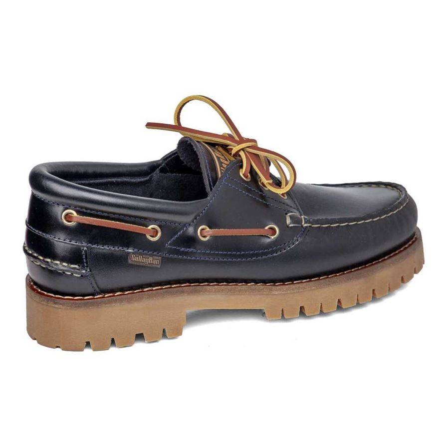 Zapatos del Barco Callaghan 21910 Timber Cro Hombre Negras | ECGRDVB