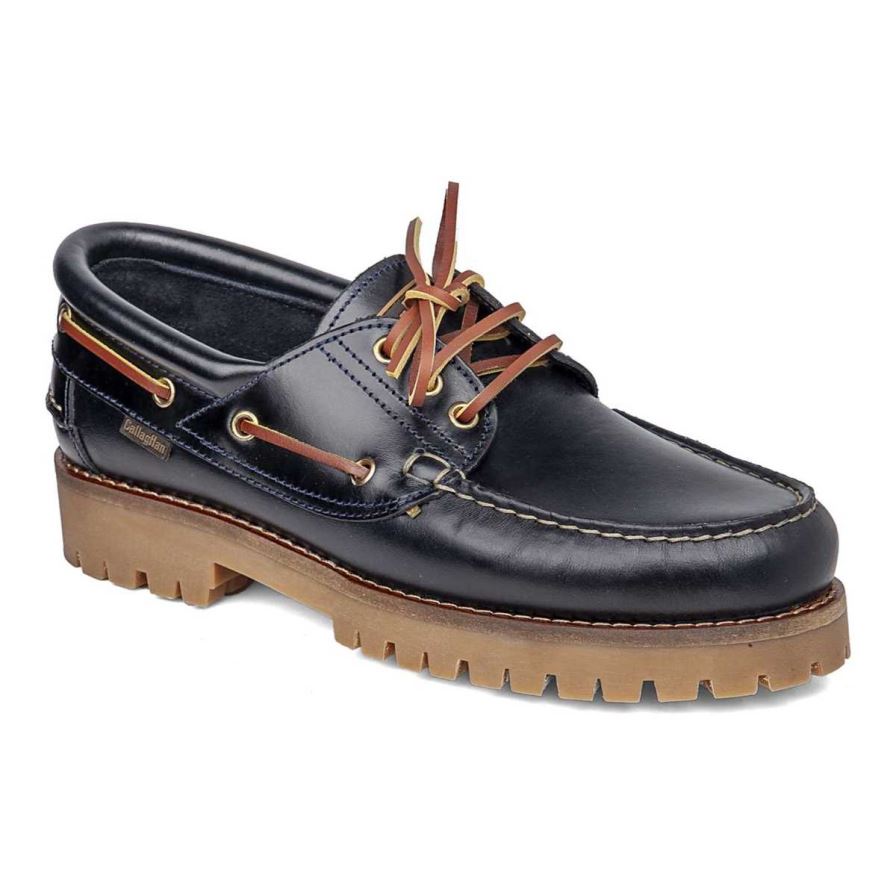 Zapatos del Barco Callaghan 21910 Timber Cro Hombre Negras | ECGRDVB