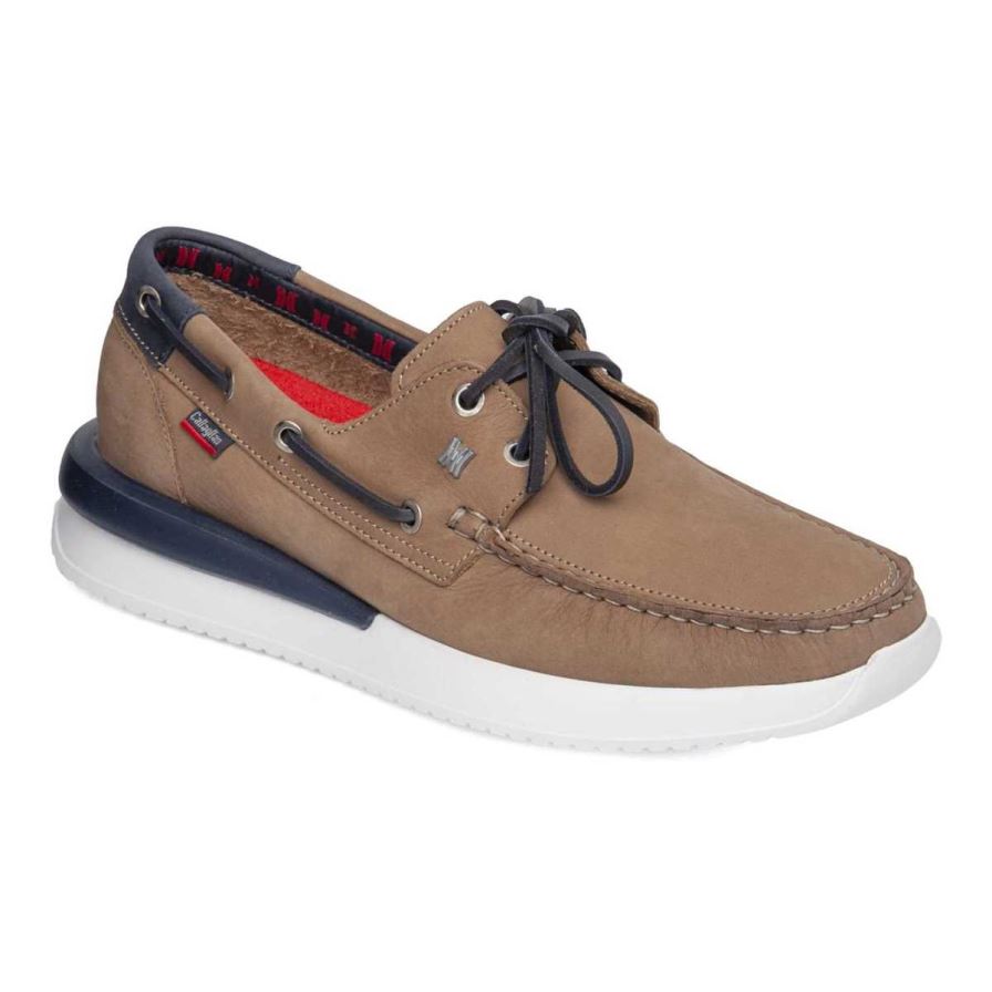 Zapatos del Barco Callaghan 52100 Moses Hombre Beige | ECQHZPK