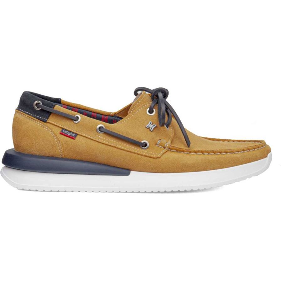 Zapatos del Barco Callaghan 52100 Moses Hombre Amarillo | ECTFDBM