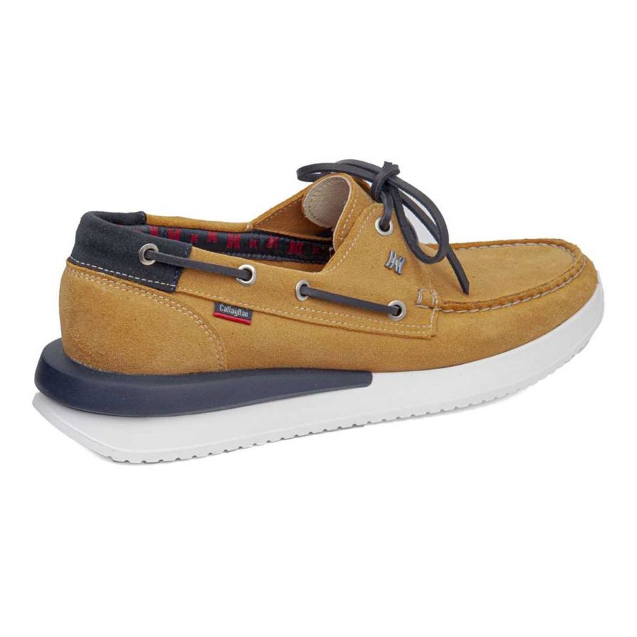 Zapatos del Barco Callaghan 52100 Moses Hombre Amarillo | ECTFDBM