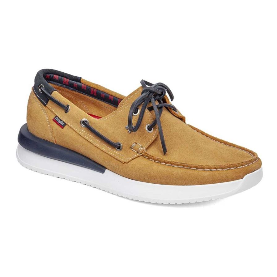 Zapatos del Barco Callaghan 52100 Moses Hombre Amarillo | ECTFDBM