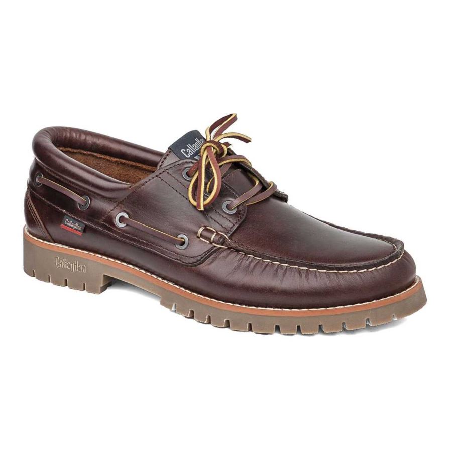 Zapatos del Barco Callaghan 86400 Tanke Hombre Marrones | ECSFXAC